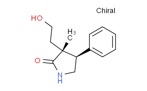 CAS No. 811445-45-1, (3R,4R)-3-(2-Hydroxyethyl)-3-methyl-4-phenylpyrrolidin-2-one