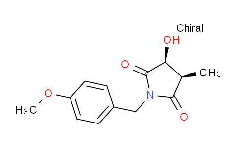 CAS No. 750632-10-1, (3S,4R)-3-Hydroxy-1-(4-methoxybenzyl)-4-methylpyrrolidine-2,5-dione