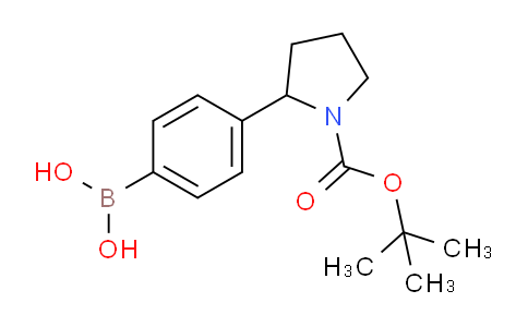 CAS No. 1027103-15-6, (4-(1-(tert-Butoxycarbonyl)pyrrolidin-2-yl)phenyl)boronic acid