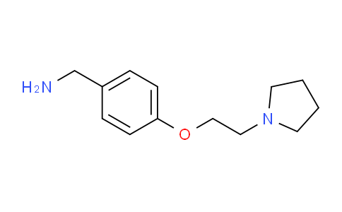 CAS No. 122893-33-8, (4-(2-(Pyrrolidin-1-yl)ethoxy)phenyl)methanamine