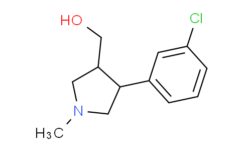 CAS No. 1706456-37-2, (4-(3-Chlorophenyl)-1-methylpyrrolidin-3-yl)methanol