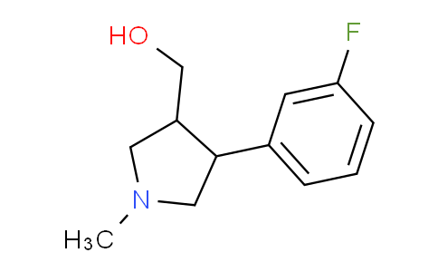 CAS No. 1706433-34-2, (4-(3-Fluorophenyl)-1-methylpyrrolidin-3-yl)methanol