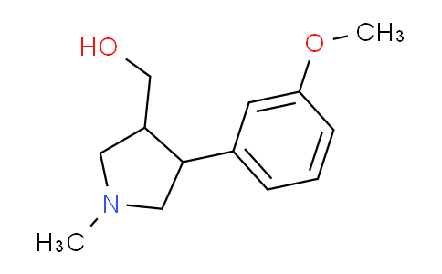 CAS No. 1706433-35-3, (4-(3-Methoxyphenyl)-1-methylpyrrolidin-3-yl)methanol