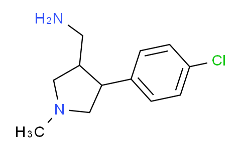 CAS No. 1525841-94-4, (4-(4-Chlorophenyl)-1-methylpyrrolidin-3-yl)methanamine