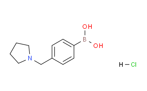 CAS No. 1452577-03-5, (4-(Pyrrolidin-1-ylmethyl)phenyl)boronic acid hydrochloride