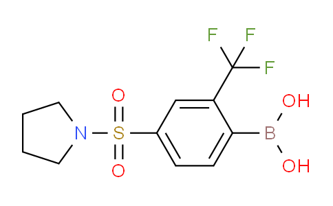 CAS No. 2096338-19-9, (4-(Pyrrolidin-1-ylsulfonyl)-2-(trifluoromethyl)phenyl)boronic acid