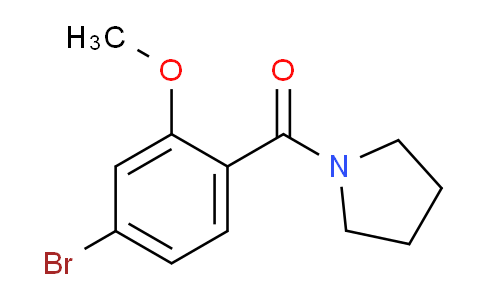 CAS No. 1257664-97-3, (4-Bromo-2-methoxyphenyl)(pyrrolidin-1-yl)methanone