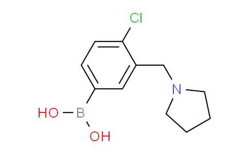 CAS No. 1704074-36-1, (4-chloro-3-(pyrrolidin-1-ylmethyl)phenyl)boronic acid