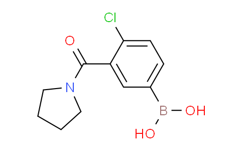 CAS No. 871332-75-1, (4-Chloro-3-(pyrrolidine-1-carbonyl)phenyl)boronic acid