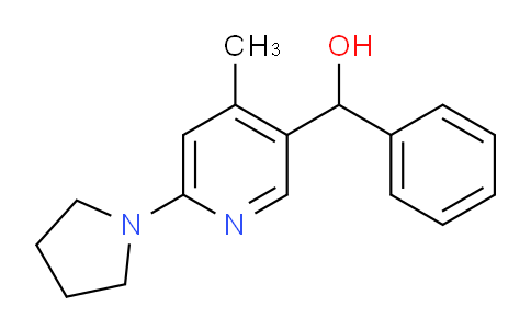CAS No. 1355215-28-9, (4-Methyl-6-(pyrrolidin-1-yl)pyridin-3-yl)(phenyl)methanol