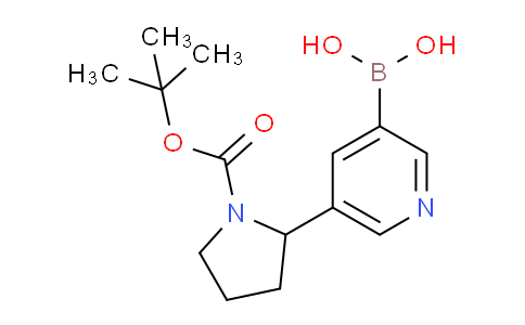 CAS No. 1425334-70-8, (5-(1-(tert-Butoxycarbonyl)pyrrolidin-2-yl)pyridin-3-yl)boronic acid
