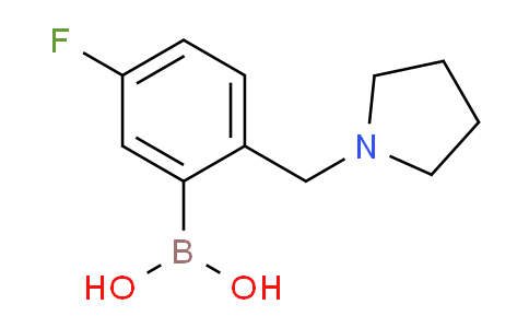 CAS No. 1333121-77-9, (5-fluoro-2-(pyrrolidin-1-ylmethyl)phenyl)boronic acid