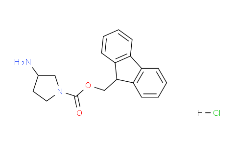 CAS No. 811841-92-6, (9H-Fluoren-9-yl)methyl 3-aminopyrrolidine-1-carboxylate hydrochloride