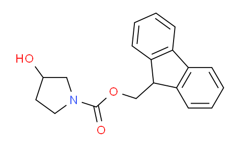CAS No. 948551-28-8, (9H-Fluoren-9-yl)methyl 3-hydroxypyrrolidine-1-carboxylate