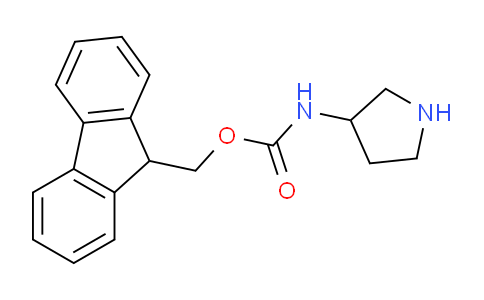 CAS No. 690954-40-6, (9H-Fluoren-9-yl)methyl pyrrolidin-3-ylcarbamate