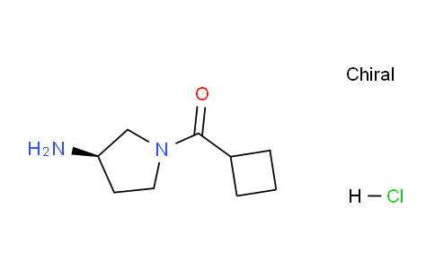 CAS No. 1349702-33-5, (R)-(3-Aminopyrrolidin-1-yl)(cyclobutyl)methanone hydrochloride