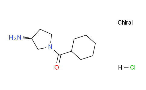 CAS No. 1349699-91-7, (R)-(3-Aminopyrrolidin-1-yl)(cyclohexyl)methanone hydrochloride
