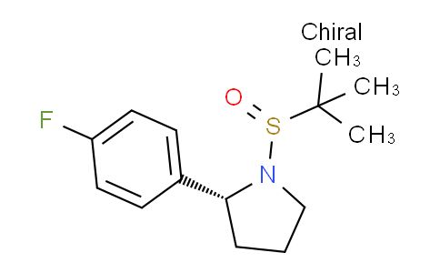 CAS No. 1218989-47-9, (R)-1-((R)-tert-Butylsulfinyl)-2-(4-fluorophenyl)pyrrolidine