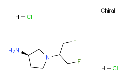 CAS No. 1956435-66-7, (R)-1-(1,3-Difluoropropan-2-yl)pyrrolidin-3-amine dihydrochloride
