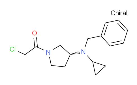 CAS No. 1354016-83-3, (R)-1-(3-(Benzyl(cyclopropyl)amino)pyrrolidin-1-yl)-2-chloroethanone