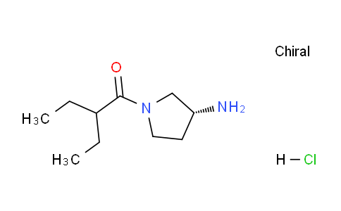 CAS No. 1286207-20-2, (R)-1-(3-Aminopyrrolidin-1-yl)-2-ethylbutan-1-one hydrochloride