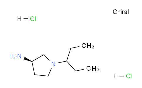 CAS No. 1349702-28-8, (R)-1-(Pentan-3-yl)pyrrolidin-3-amine dihydrochloride