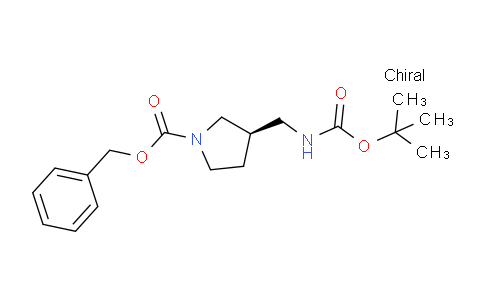 CAS No. 1217622-63-3, (R)-1-Cbz-3-(Boc-aminomethyl)pyrrolidine