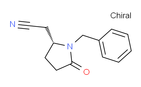 CAS No. 1272755-31-3, (R)-2-(1-Benzyl-5-oxopyrrolidin-2-yl)acetonitrile