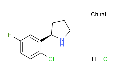 CAS No. 1443538-48-4, (R)-2-(2-Chloro-5-fluorophenyl)pyrrolidine hydrochloride