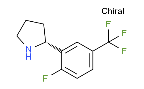 CAS No. 1212886-67-3, (R)-2-(2-Fluoro-5-(trifluoromethyl)phenyl)pyrrolidine