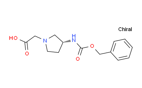 CAS No. 1354015-43-2, (R)-2-(3-(((Benzyloxy)carbonyl)amino)pyrrolidin-1-yl)acetic acid