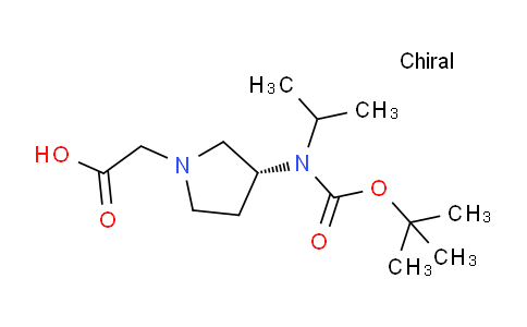 CAS No. 1353993-06-2, (R)-2-(3-((tert-Butoxycarbonyl)(isopropyl)amino)pyrrolidin-1-yl)acetic acid