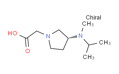 CAS No. 1353995-87-5, (R)-2-(3-(Isopropyl(methyl)amino)pyrrolidin-1-yl)acetic acid
