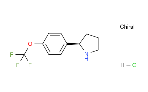 CAS No. 1391490-20-2, (R)-2-(4-(Trifluoromethoxy)phenyl)pyrrolidine hydrochloride