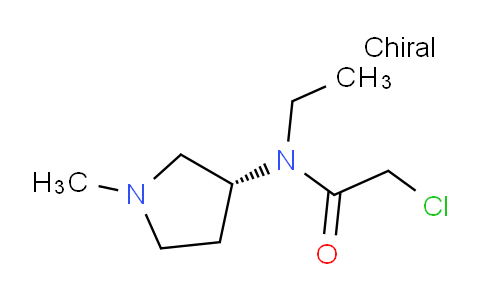 CAS No. 1354002-71-3, (R)-2-Chloro-N-ethyl-N-(1-methylpyrrolidin-3-yl)acetamide