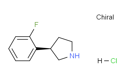 CAS No. 1384268-51-2, (R)-3-(2-Fluorophenyl)pyrrolidine hydrochloride