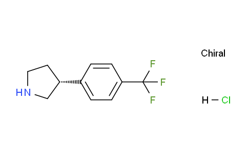 CAS No. 1334512-40-1, (R)-3-(4-(Trifluoromethyl)phenyl)pyrrolidine hydrochloride