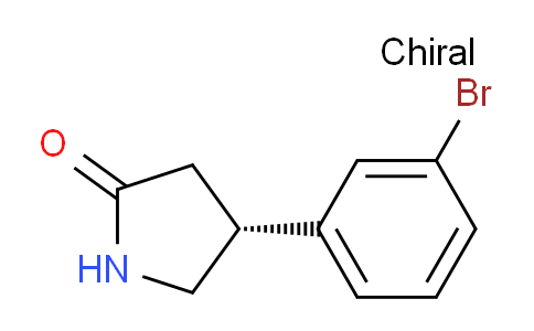 CAS No. 1384268-55-6, (R)-4-(3-Bromophenyl)pyrrolidin-2-one