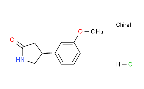 CAS No. 1384268-74-9, (R)-4-(3-Methoxyphenyl)pyrrolidin-2-one hydrochloride