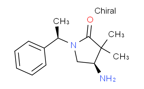 CAS No. 2085808-04-2, (R)-4-Amino-3,3-dimethyl-1-((R)-1-phenylethyl)pyrrolidin-2-one