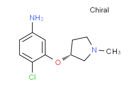 CAS No. 474937-66-1, (R)-4-Chloro-3-((1-methylpyrrolidin-3-yl)oxy)aniline