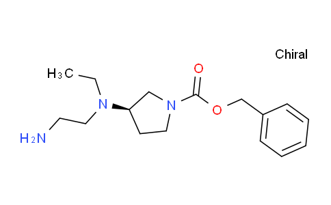 CAS No. 1354016-55-9, (R)-Benzyl 3-((2-aminoethyl)(ethyl)amino)pyrrolidine-1-carboxylate