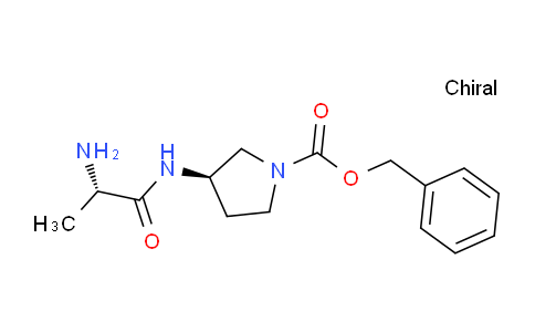 CAS No. 1401665-96-0, (R)-Benzyl 3-((S)-2-aminopropanamido)pyrrolidine-1-carboxylate