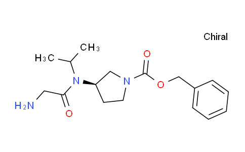 CAS No. 1353999-42-4, (R)-Benzyl 3-(2-amino-N-isopropylacetamido)pyrrolidine-1-carboxylate