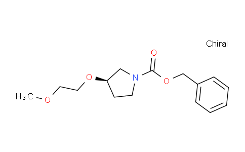 CAS No. 1932025-01-8, (R)-Benzyl 3-(2-methoxyethoxy)pyrrolidine-1-carboxylate