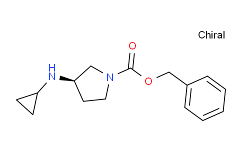 CAS No. 1354020-84-0, (R)-Benzyl 3-(cyclopropylamino)pyrrolidine-1-carboxylate