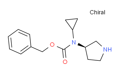 CAS No. 1353996-77-6, (R)-Benzyl cyclopropyl(pyrrolidin-3-yl)carbamate