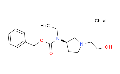 CAS No. 1354006-62-4, (R)-Benzyl ethyl(1-(2-hydroxyethyl)pyrrolidin-3-yl)carbamate
