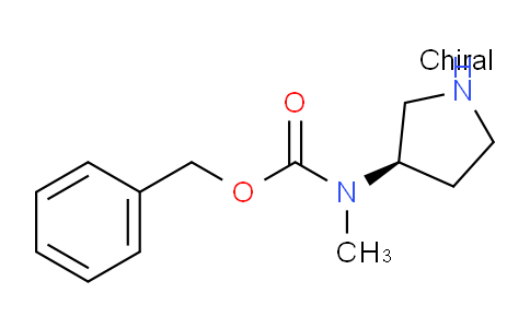 CAS No. 1087329-67-6, (R)-Benzyl methyl(pyrrolidin-3-yl)carbamate