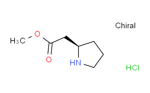 CAS No. 340040-67-7, (R)-Methyl 2-(pyrrolidin-2-yl)acetate hydrochloride